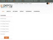 Tablet Screenshot of percys.com.au